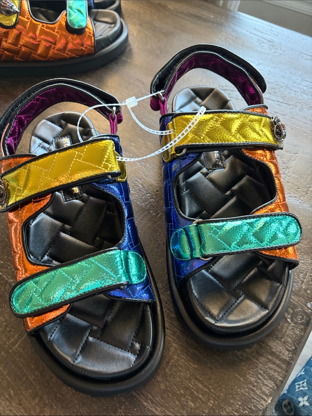 Kurt Geiger multicolor metallic sandal